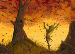 1280x924_9121_the_leaf_charmer_2d_fantasy_autumn_leaves_foliage_fall_falling_leaf_woodland_dryad_spirit_tree_trunk