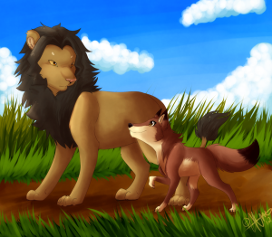 __the_lion_and_the_fox___by_obeyania-d4u0ejg
