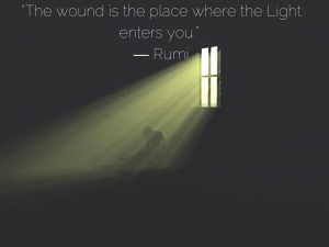 “The wound is the place where the Light