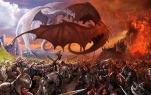 The_battle_between_red_and_white_dragon