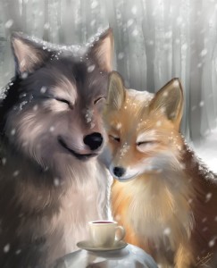 kiriban___the_wolf_and_the_fox_by_evolvana-d346kt5