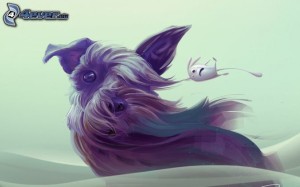 cartoon-dog,-flea,-wind-228532