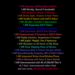 Rainbow Affirmations on Black (1)